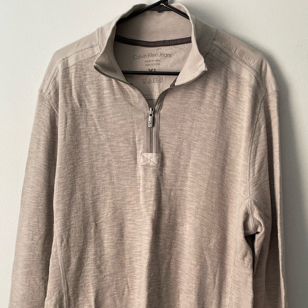 Vintage XL Calvin Klein Jeans 1/4 zip shirt